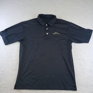 Team RealTree Dark Grey Men's Golf Athletic Polo Shirt Size Large Short Sleeve